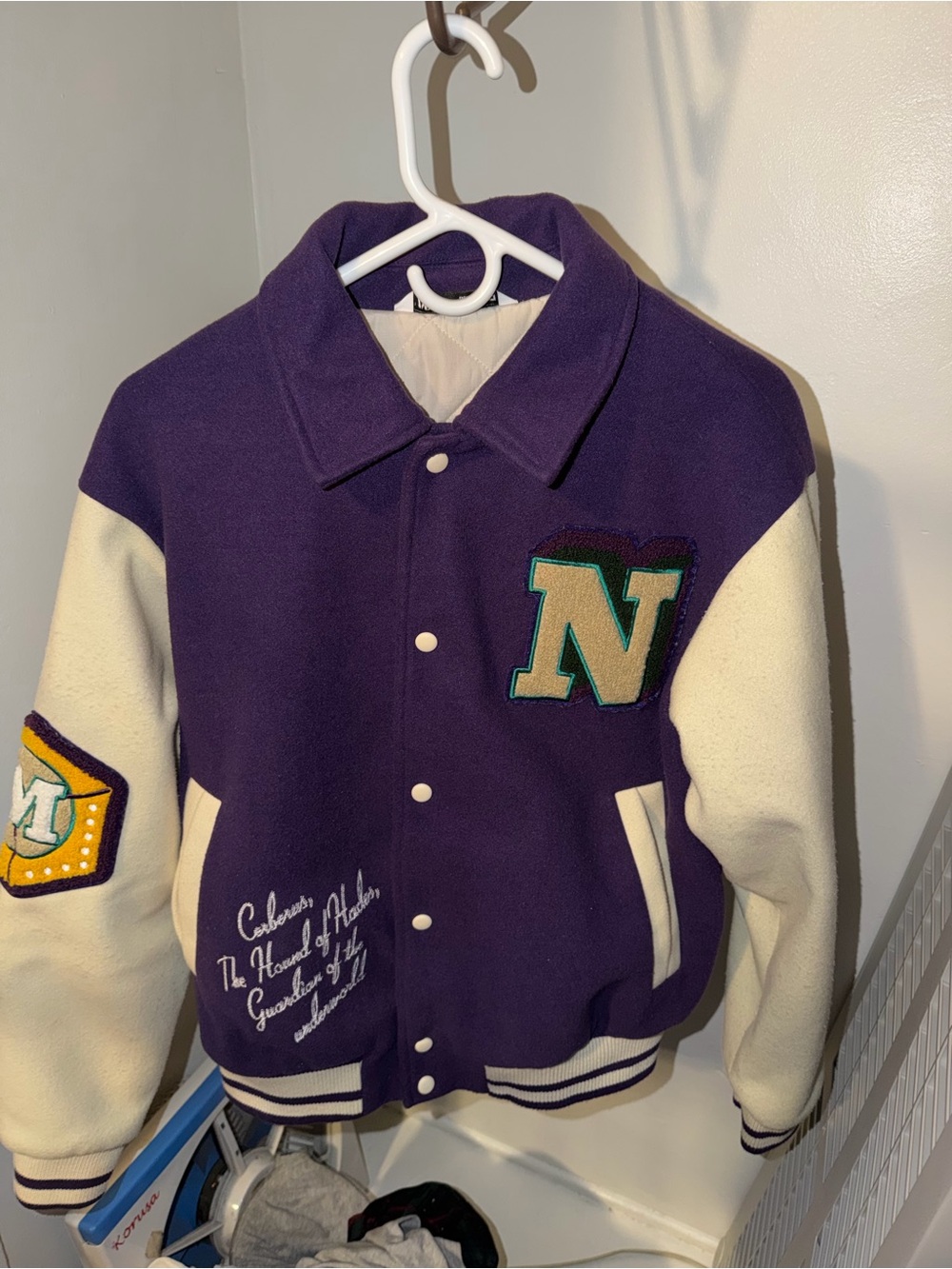 Zara “cerebrus” varsity jacket